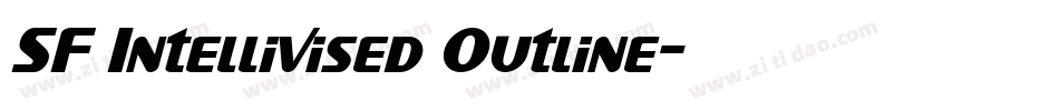 SF Intellivised Outline字体转换